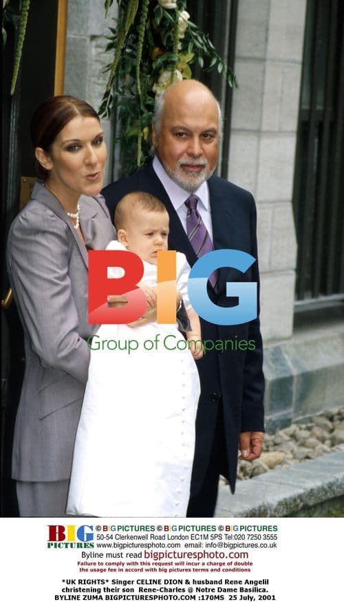 CELINE DION christens son Rene-Charles