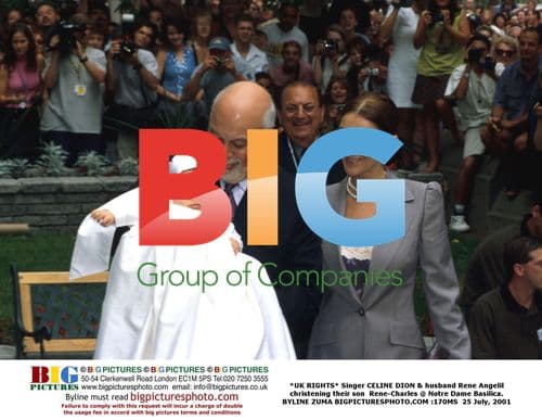 Celine Dion & Rene Angelil Christen Son Rene-Charles