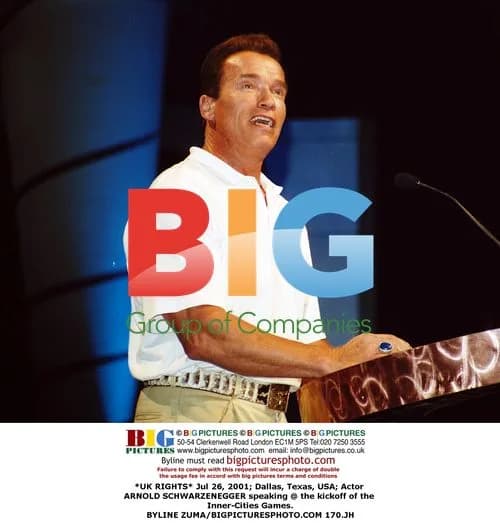 Arnold Schwarzenegger Kickoff of Inner-Cities Games