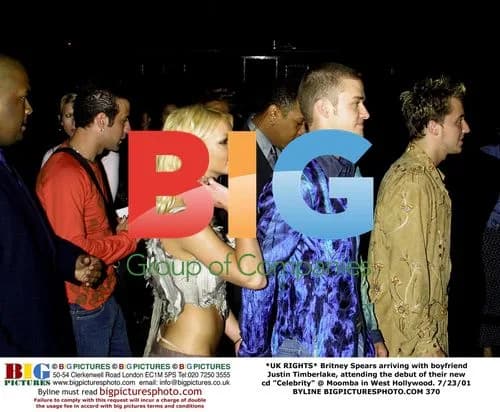 Britney Spears and Justin Timberlake at "Celebrity" CD Debut