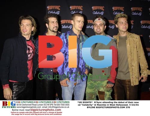 N'Sync at 'Celebrity' CD debut