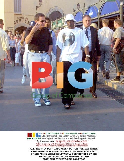 Puff Daddy on Holiday in Mediterranean