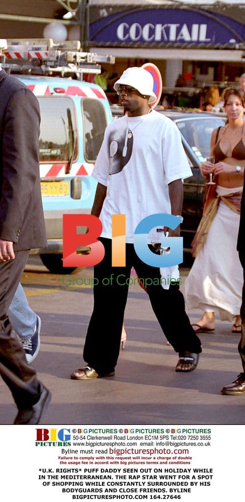 Puff Daddy Seen on Mediterranean Holiday