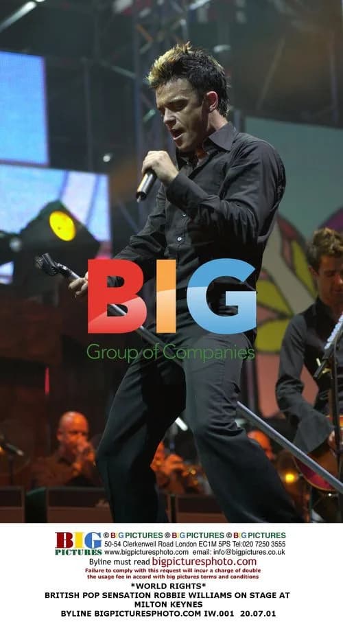 Robbie Williams Performs in Milton Keynes
