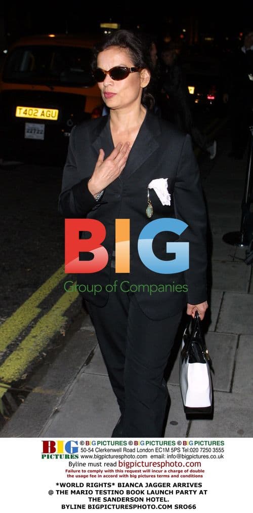 Bianca Jagger at Mario Testino Book Launch