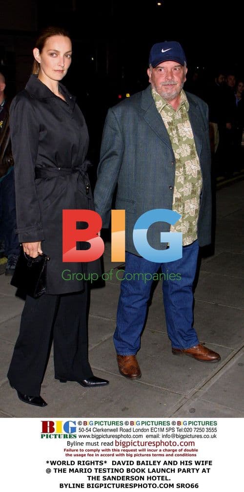 David Bailey and Wife at Testino Book Launch Party