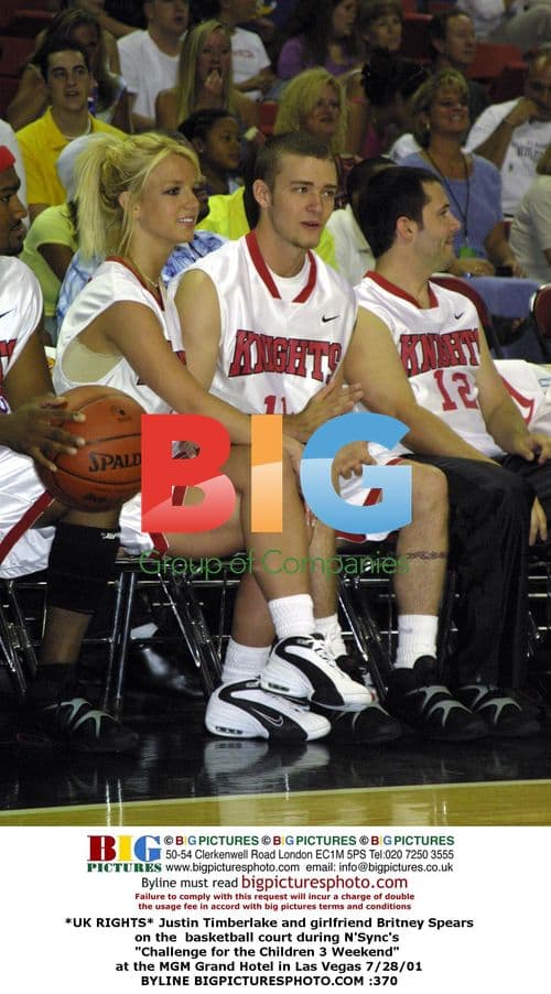 Justin Timberlake and Britney Spears at N'Sync Charity Event