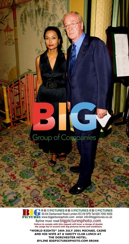 Michael Caine and Wife at Varity Club Lunch