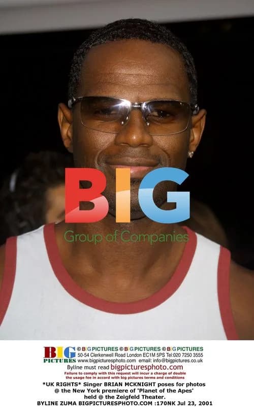 Brian McKnight Poses at Planet of the Apes Premiere