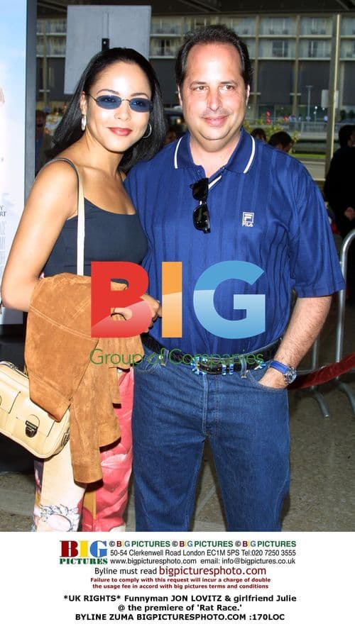 Jon Lovitz & girlfriend Julie at 'Rat Race' premiere
