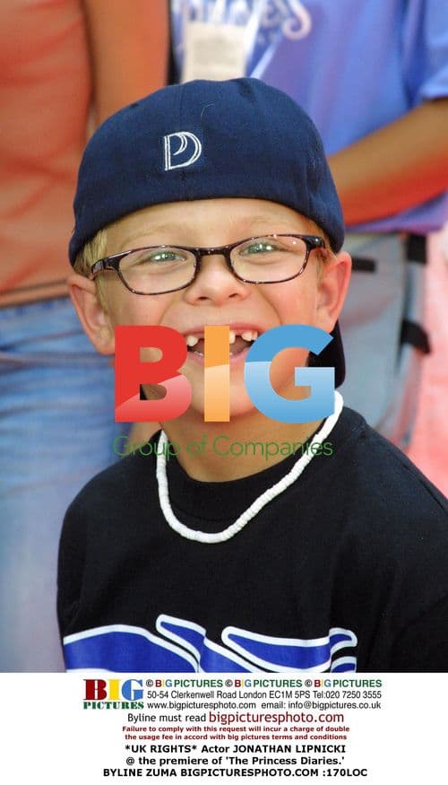 Jonathan Lipnicki at 'The Princess Diaries' Premiere