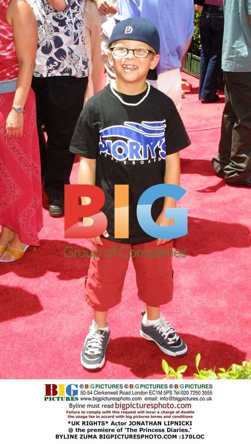 JONATHAN LIPNICKI at 'The Princess Diaries' premiere