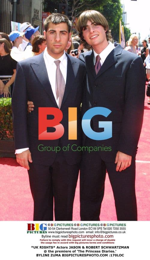 JASON & ROBERT SCHWARTZMAN @ 'The Princess Diaries' premiere