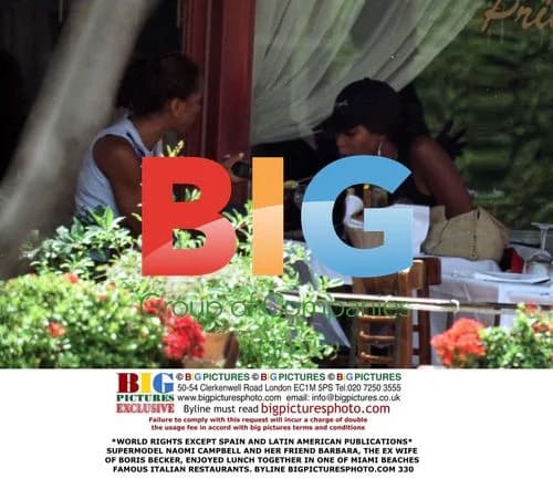 Naomi Campbell and Friend Lunch in Miami