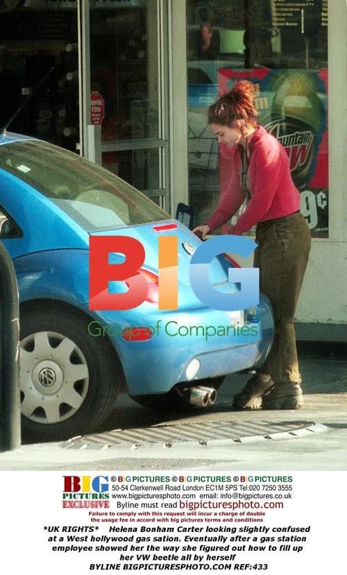Helena Bonham Carter at West Hollywood Gas Station