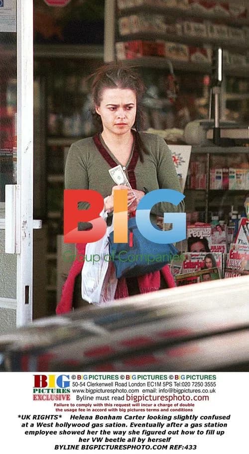 Helena Bonham Carter at West Hollywood Gas Station