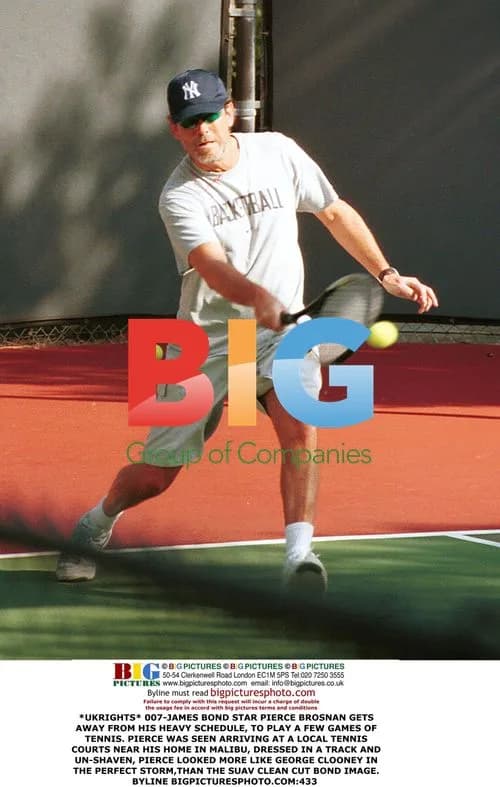 Pierce Brosnan Plays Tennis Near Malibu Home