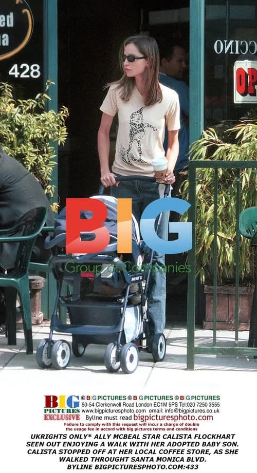 Calista Flockhart with Adopted Son in Santa Monica