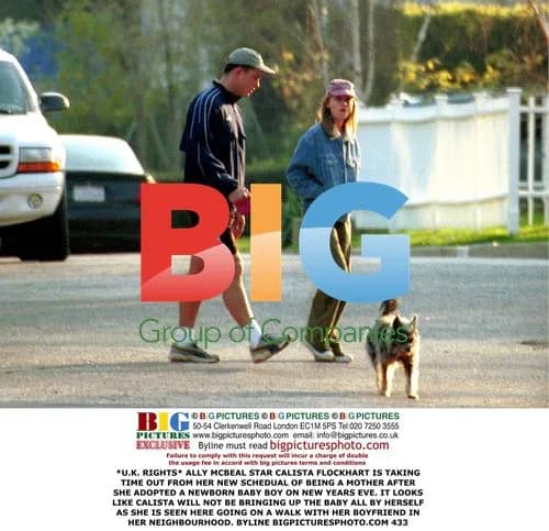 Calista Flockhart Takes Baby Out for Walk