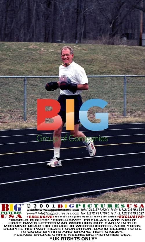 David Letterman Exercising Near Home