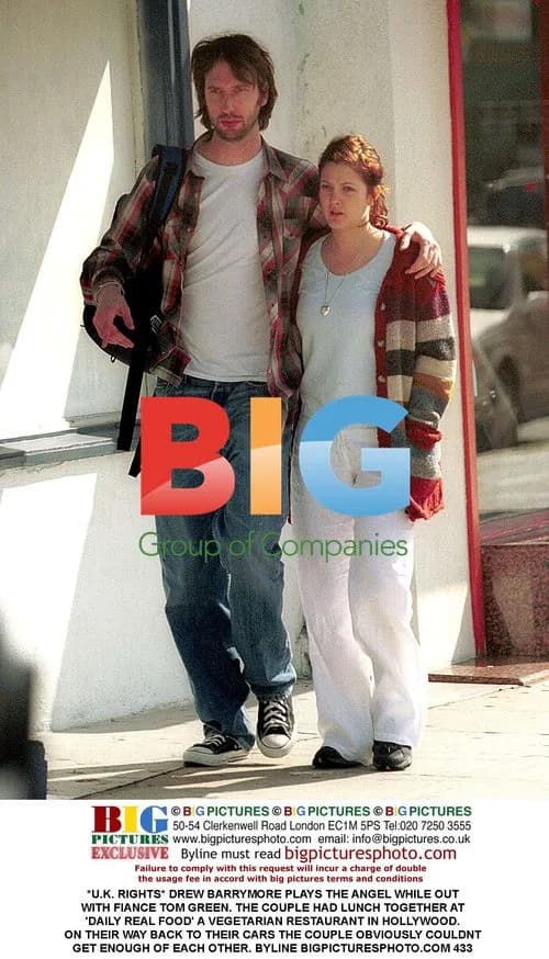 Drew Barrymore and fiance Tom Green