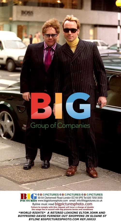 Elton John and David Furnish Shopping