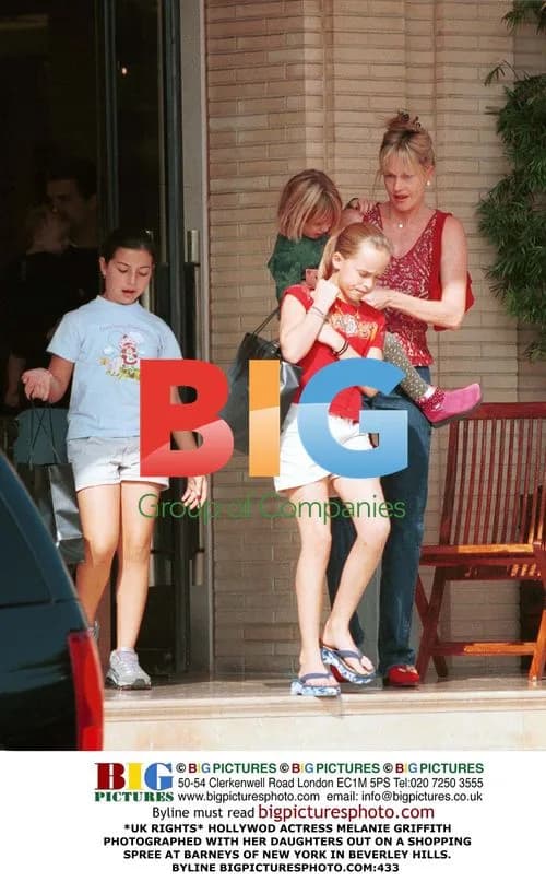 Melanie Griffith and daughters shopping at Barneys