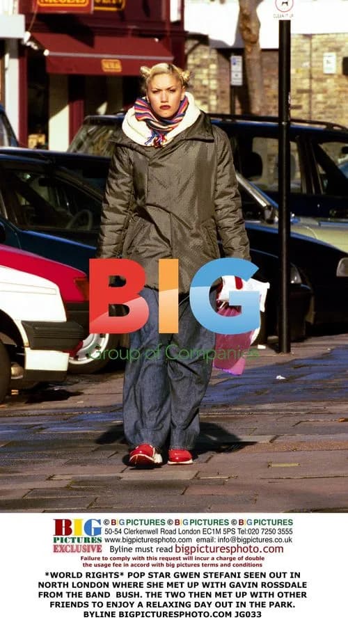 Gwen Stefani and Gavin Rossdale in North London