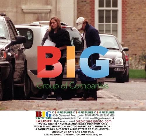 Kate Winslet and Husband After Hospital Visit