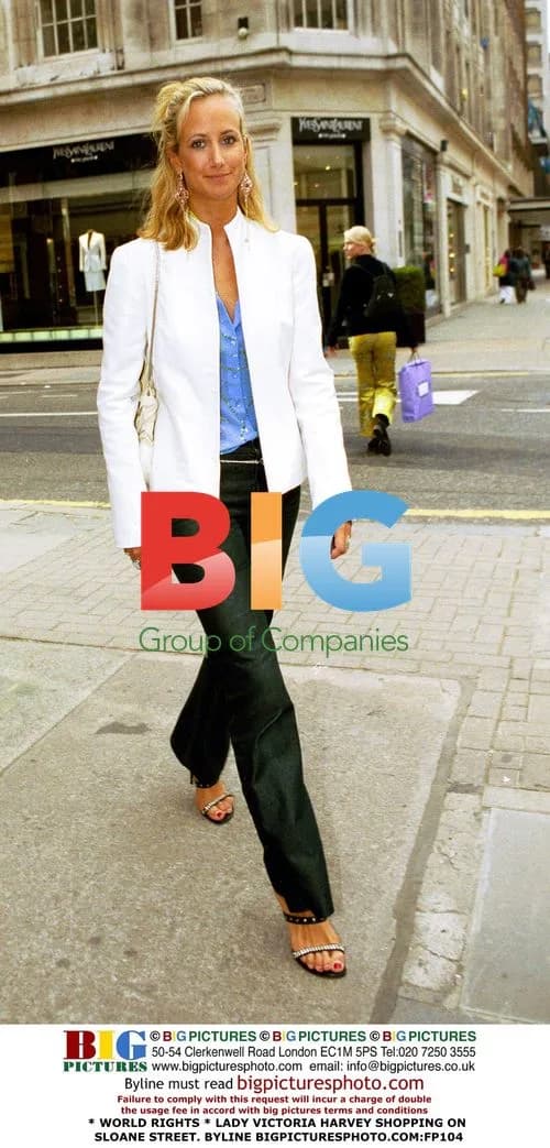 Lady Victoria Harvey Shopping on Sloane Street