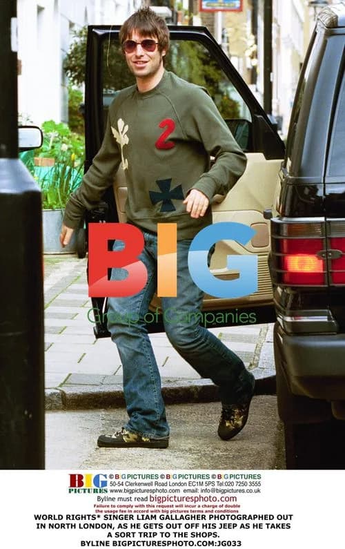 Liam Gallagher Out Shopping in North London