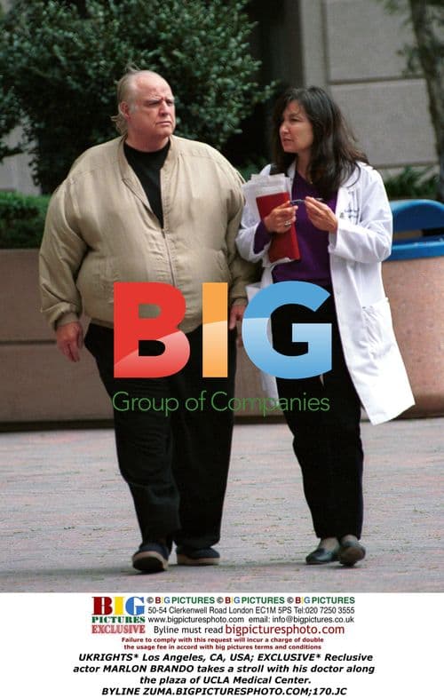 Reclusive Marlon Brando at UCLA Medical Center