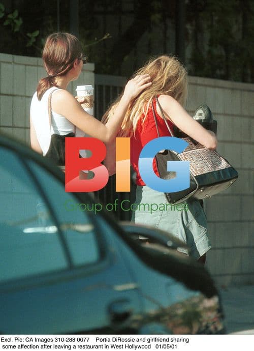 Portia DiRossie and girlfriend show affection