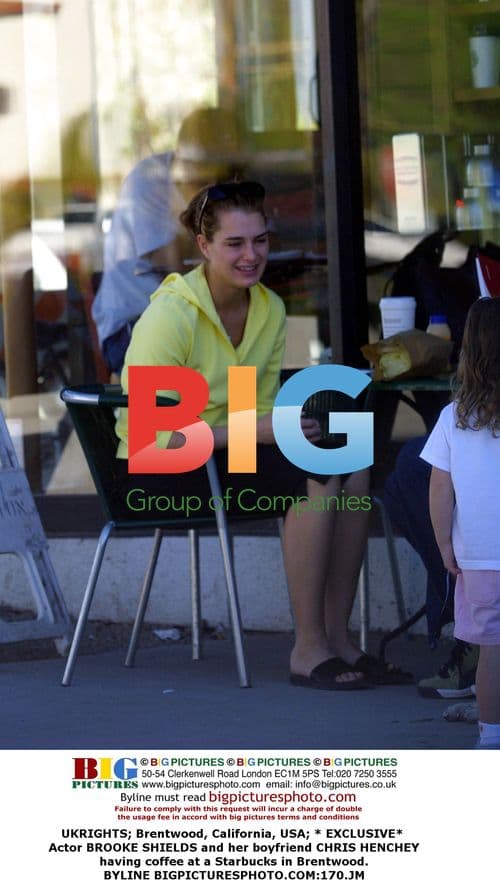 Brooke Shields and boyfriend Chris Henchey at Starbucks