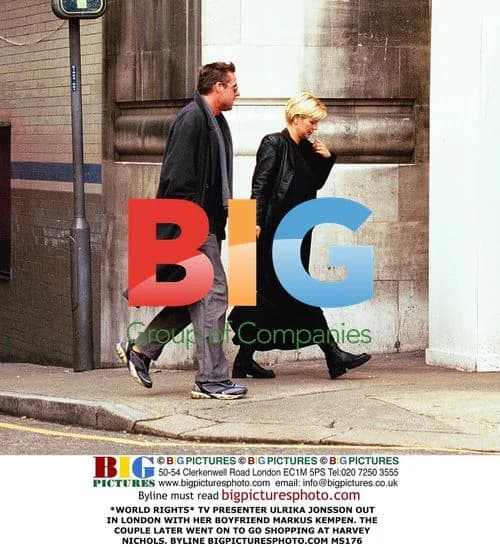 TV Presenter Ulrika Jonsson Out in London with Boyfriend