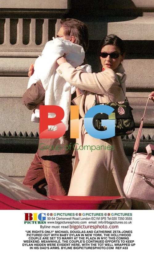 Michael Douglas & Catherine Zeta-Jones Out with Baby Dylan