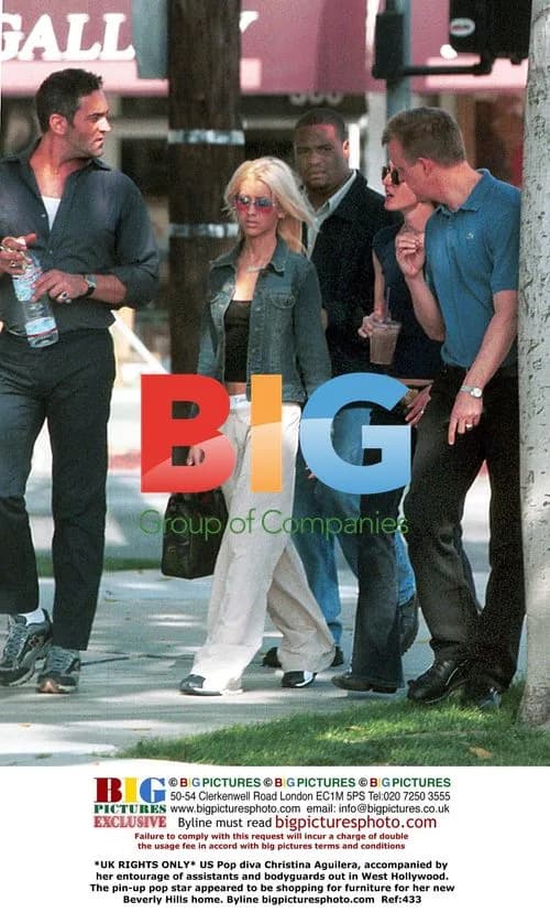 Christina Aguilera Furniture Shopping in West Hollywood