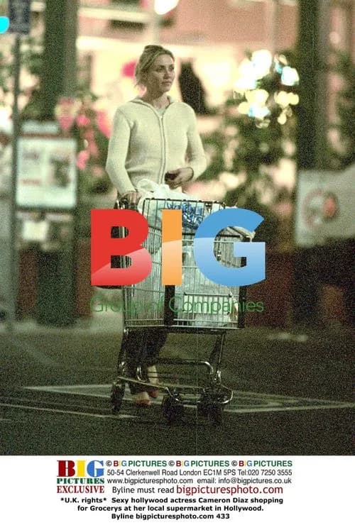 Cameron Diaz shops for groceries