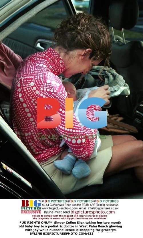 Celine Dion takes baby to doctor in Palm Beach