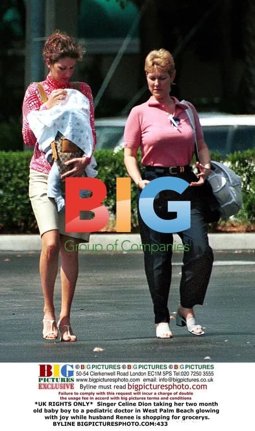 Celine Dion takes baby to doctor