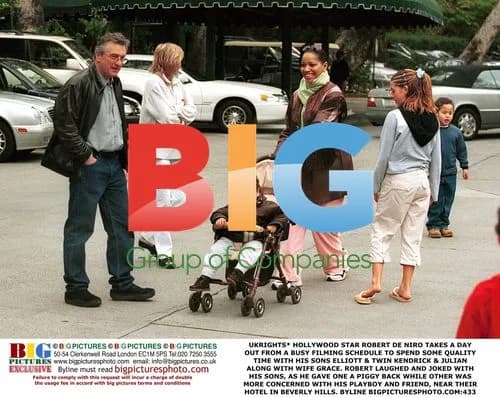 Robert De Niro Spends Time with Family in Beverly Hills