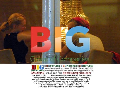Heath Ledger and Heather Graham Dine in Sydney