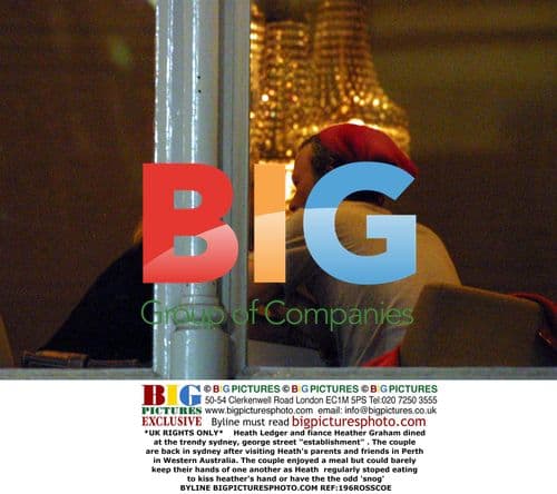 Heath Ledger and Heather Graham Dine in Sydney