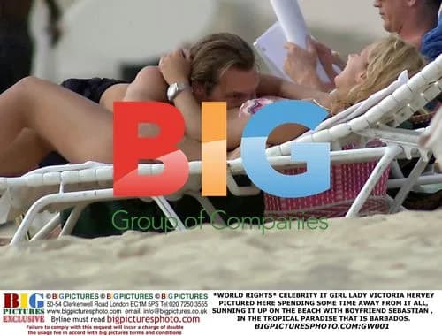Lady Victoria Hervey Enjoys Beach Holiday in Barbados