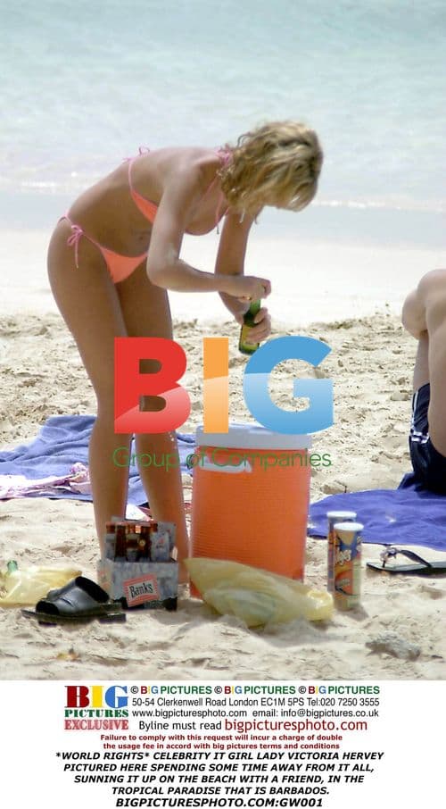 Lady Victoria Hervey Soaks Up Sun in Barbados