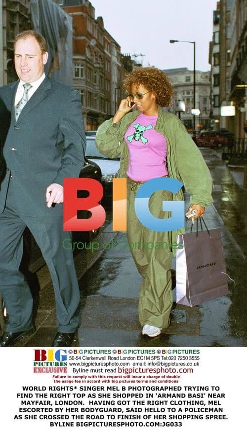 Mel B shopping in Mayfair, London