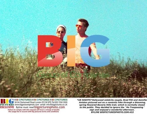 Brad Pitt and Jennifer Aniston on Hike