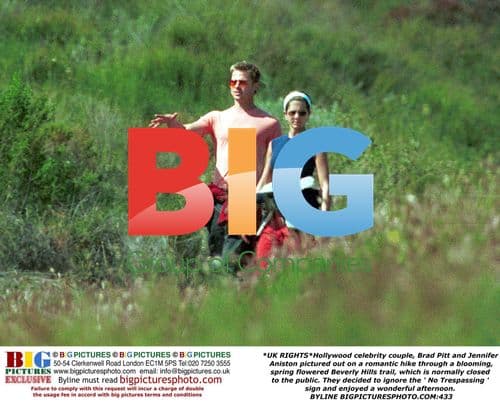 Brad Pitt and Jennifer Aniston on Hike