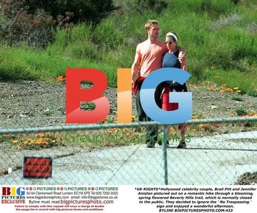 Brad Pitt and Jennifer Aniston's Romantic Hike