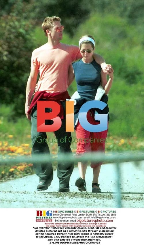 Brad Pitt and Jennifer Aniston on Romantic Beverly Hills Hike